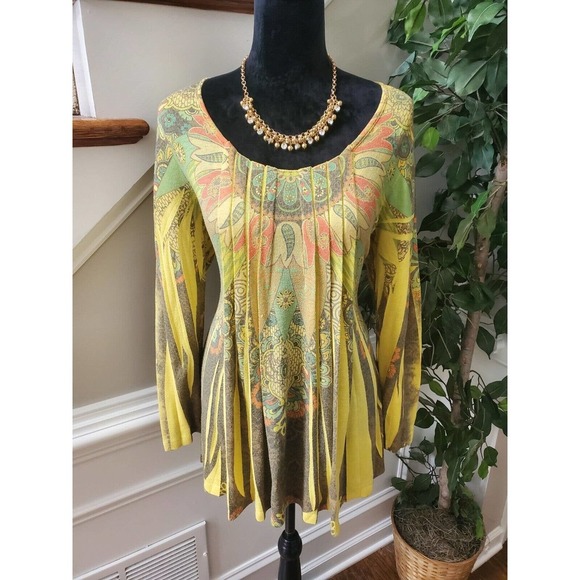 DB Sports Women's Multicolor Polyester Scoop Neck Long Sleeve Pullover Sweater L - Picture 2 of 10